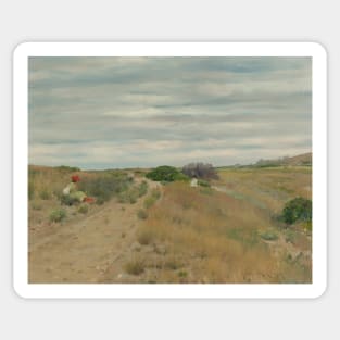 The Old Sand Road by William Merritt Chase Sticker